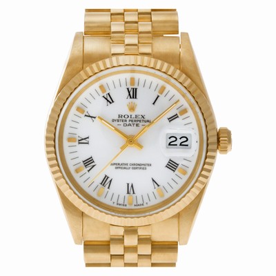 Rolex 15037 Date Automatic Male 14k yellow gold Replica Watches