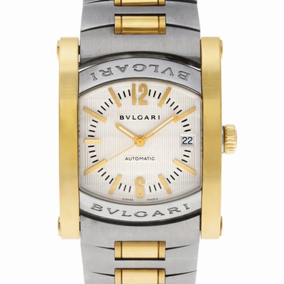 Bvlgari AA44SG Assioma Automatic Male 18k gold & Stainless Steel Replica Watches