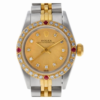 Rolex 67193 Oyster Perpetual Automatic Female Stainless Steel Replica Watches
