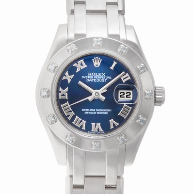 Rolex 80319 Pearlmaster Automatic Female 18k White Gold Replica Watches