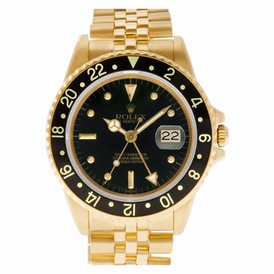 Rolex 16758 GMT-Master Automatic Male 18k yellow gold Replica Watches