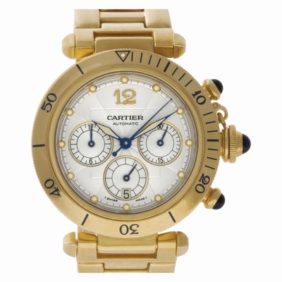 Cartier 2111 Pasha 38 Automatic Male 18k yellow gold Replica Watches