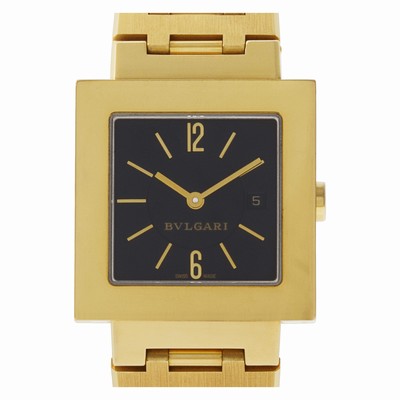 Bvlgari SQ27G Quadrato Quartz Female 18k yellow gold Replica Watches