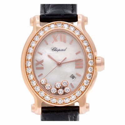 Chopard 275350 Happy Sport Quartz Female 18k rose gold Replica Watches