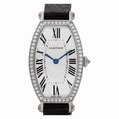 Cartier WE400131 2711 Tonneau Manual Female 18k White Gold Replica Watches