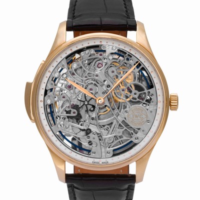 IWC IW524101 Portuguese Manual Male 18k Pink Gold Replica Watches