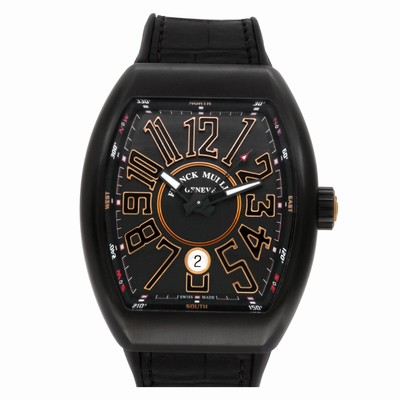 Franck Muller V 45 SC DT NR BR Vanguard Automatic Male Black Titanium Replica Watches
