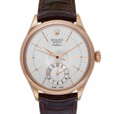 Rolex 50525 Cellini Automatic Male 18k rose gold Replica Watches