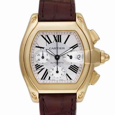 Cartier W62021Y3 Roadster Automatic Male 18k yellow gold Replica Watches