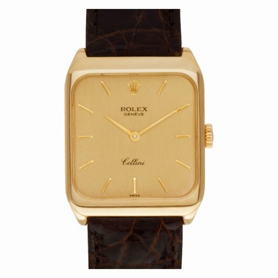 Rolex 4131 Cellini Manual Unisex 18k yellow gold Replica Watches