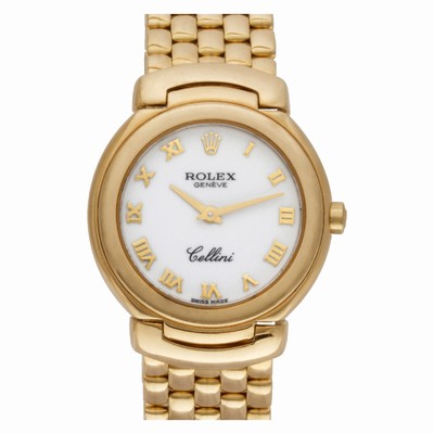 Rolex 6621 Cellini Quartz Female 18k yellow gold Replica Watches