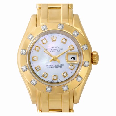 Rolex 80318 Pearlmaster Automatic Female 18k yellow gold Replica Watches