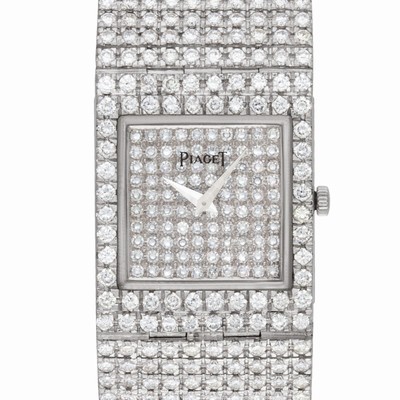 Piaget 8154 Protocol Quartz Male 18k White Gold Replica Watches