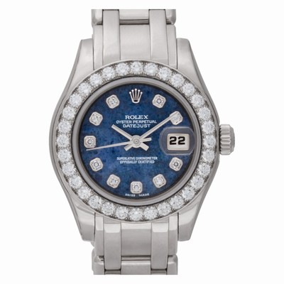 Rolex 80299 Pearlmaster Automatic Female 18k White Gold Replica Watches