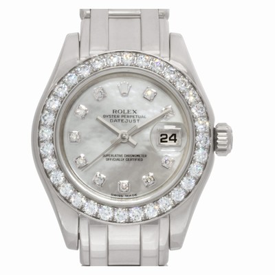 Rolex 80299 Pearlmaster Automatic Female 18k White Gold Replica Watches