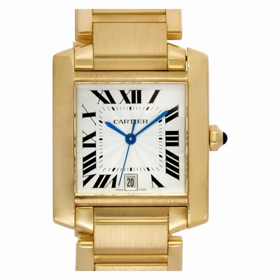 Cartier W50001R2 Tank Francaise Automatic Unisex 18k yellow gold Replica Watches