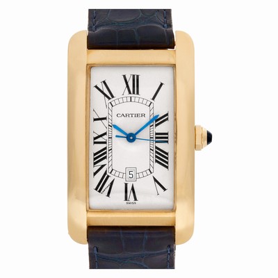 Cartier W5603156 Tank Americaine Automatic Male 18k yellow gold Replica Watches