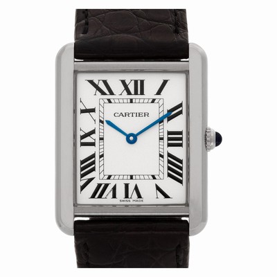 Cartier WSTA0028 Tank Solo Quartz Unisex Stainless Steel Replica Watches