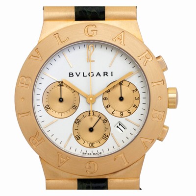Bvlgari CH 35 G Diagono Quartz Unisex 18k yellow gold Replica Watches