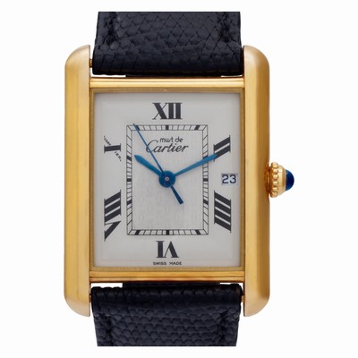Cartier 2413 Tank Vermeil Quartz Unisex Vermeil Replica Watches