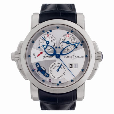 Ulysse Nardin 670-88 Circa 2015 Sonata Cathedral Automatic Male 18k White Gold Replica Watches