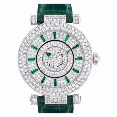 Franck Muller DM39D2RCD Double mystery Automatic Unisex 18k White Gold Replica Watches