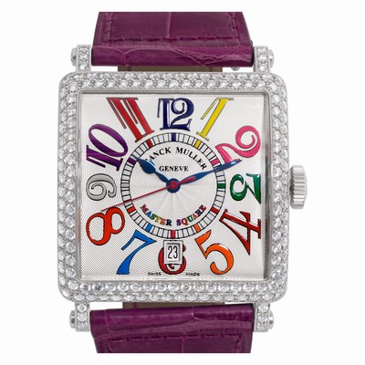 Franck Muller 6000 H SC DT COLDRM V D Color Dreams Automatic Female 18k White Gold Replica Watches