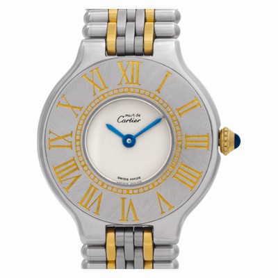 Cartier 21 Must 21 Quartz Female 18k gold & Stainless Steel Replica Watches
