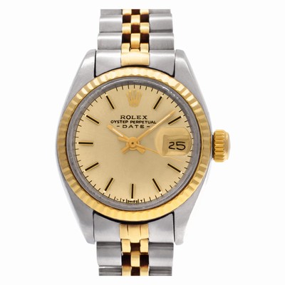 Rolex 6917 Date Automatic Female 14k gold & Stainless Steel Replica Watches
