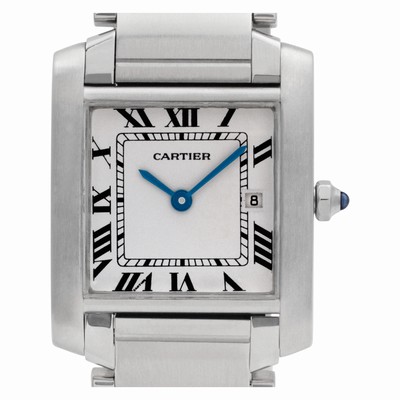 Cartier W51011Q3 Tank Francaise Quartz Unisex Stainless Steel Replica Watches