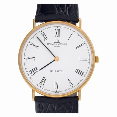 Baume & Mercier 95141 Ultra Thin Quartz Male 14k yellow gold Replica Watches