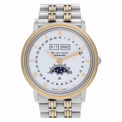 Blancpain 6595-1318 Villeret Automatic Unisex 18k gold & Stainless Steel Replica Watches