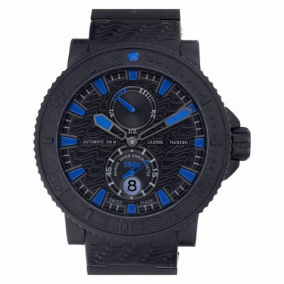 Ulysse Nardin 263-92-3C/923 Maxi Marine Automatic Male Stainless Steel & Rubber Replica Watches