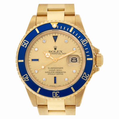 Rolex 16808 Submariner Automatic Male 18k yellow gold Replica Watches