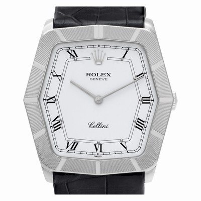 Rolex 4170 Cellini Manual Male 18k White Gold Replica Watches