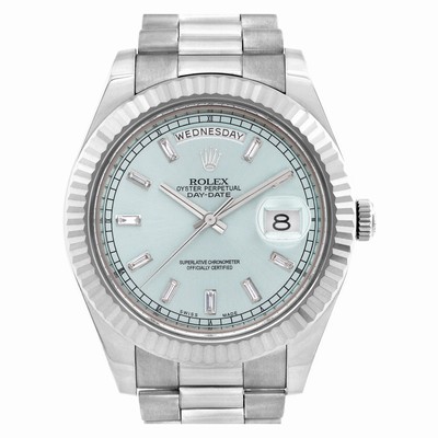 Rolex 218239 Day-Date II Automatic Male 18k White Gold Replica Watches