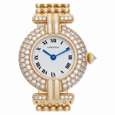 Cartier 1980 Colisee Quartz Female 18k yellow gold Replica Watches