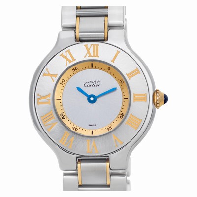 Cartier 1340 Must de Quartz Male Stainless Steel Replica Watches
