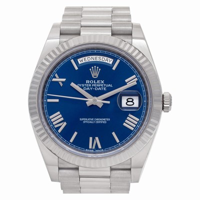 Rolex 228239 Day-Date 40 Automatic Male 18k White Gold Replica Watches