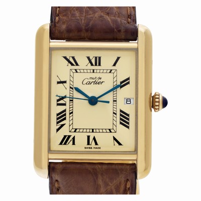 Cartier Cartier 1619 Tank Vermeil Quartz Unisex Vermeil Replica Watches