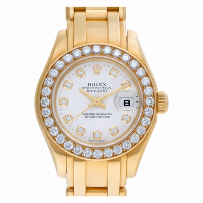 Rolex 80298 Pearlmaster Automatic Female 18k yellow gold Replica Watches