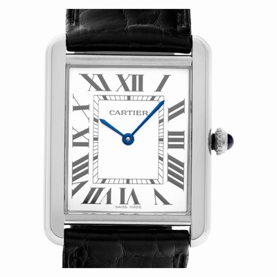 Cartier WSTA0028 Tank Quartz Female Stainless Steel Replica Watches