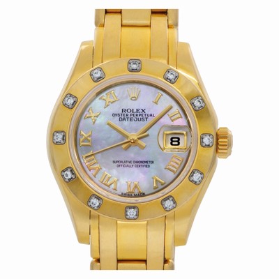 Rolex 80318 Pearlmaster Automatic Female 18k yellow gold Replica Watches