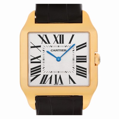 Cartier W2006951 Santos Dumont Manual Male 18k rose gold Replica Watches