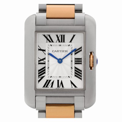 Cartier W5310043 Tank Anglaise Quartz Female Stainless Steel Replica Watches