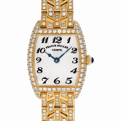 Franck Muller 2251 qz d Curvex Quartz Female 18k yellow gold Replica Watches