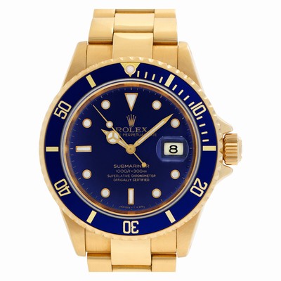 Rolex 16618 Submariner Automatic Male 18k yellow gold Replica Watches