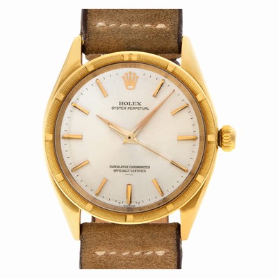 Rolex 1007 Oyster Perpetual Automatic Unisex 14k yellow gold Replica Watches