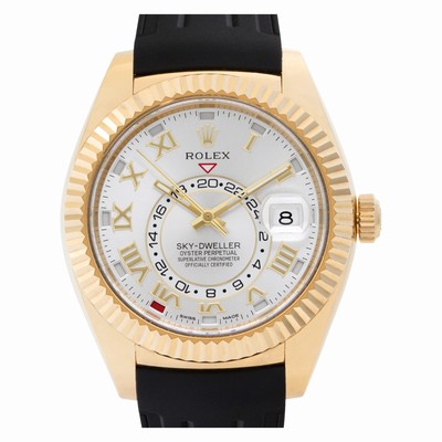 Rolex 326138 Sky-Dweller Automatic Male 18k Yellow Gold Replica Watches
