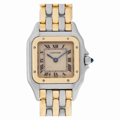 Cartier W25029B6 Panthere Quartz Female 18k gold & Stainless Steel Replica Watches